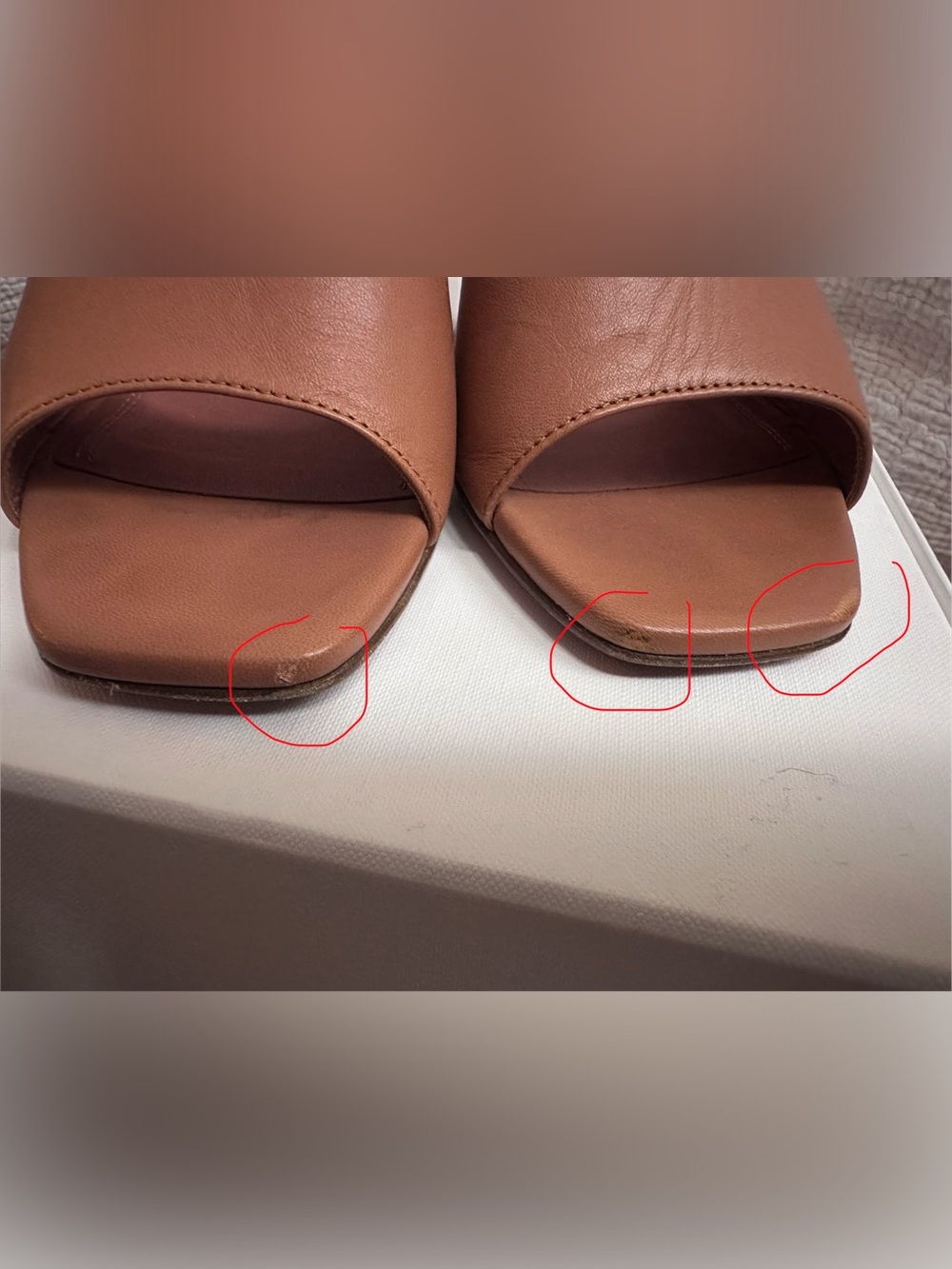 AMINA MUADDI LUPITA Nappa leather in Nude 95MM  Heel 36 6 - Picture 13 of 14